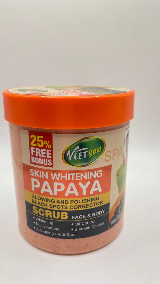 Veet gold Skin Whitening Papaya Scrub