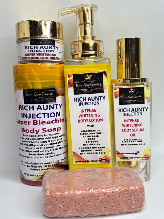 RICH AUNTY
INJECTION
INTENSE
WHITENING
BODY LOTION